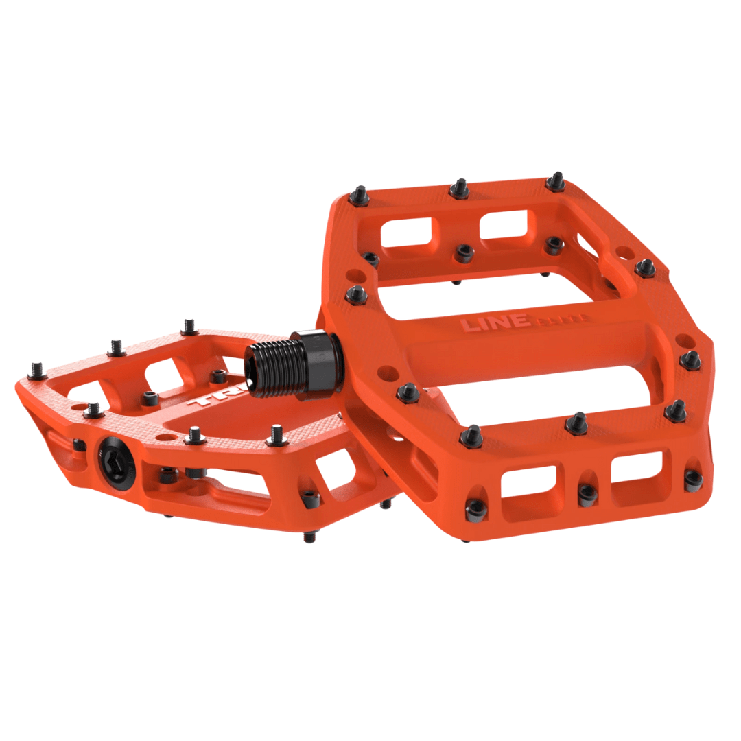 Trek Line Elite Flat Pedal Set Roarange Parts - Pedals - Mountain - Flats