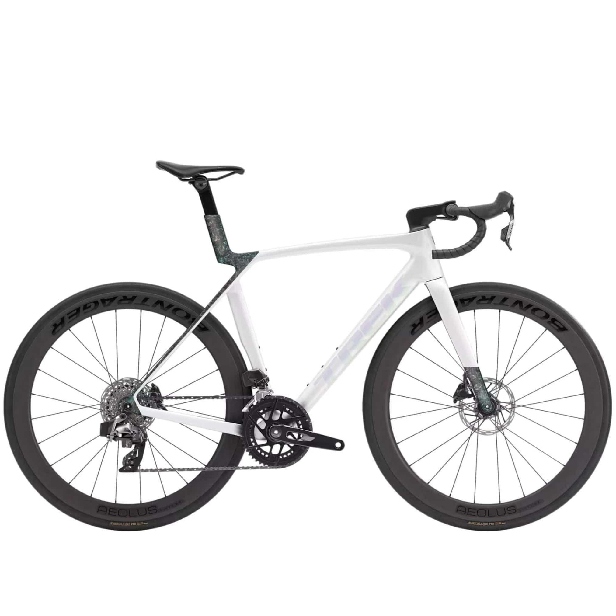 Trek Madone SL 6 AXS Gen 8 Gloss Crystal White/Matte Deep Smoke / XS Bikes - Road