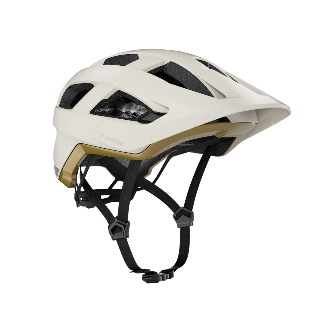 Trek Quantum WaveCel Mountain Bike Helmet Era White/Old Style Gold / S Apparel - Apparel Accessories - Helmets - Mountain - Open Face