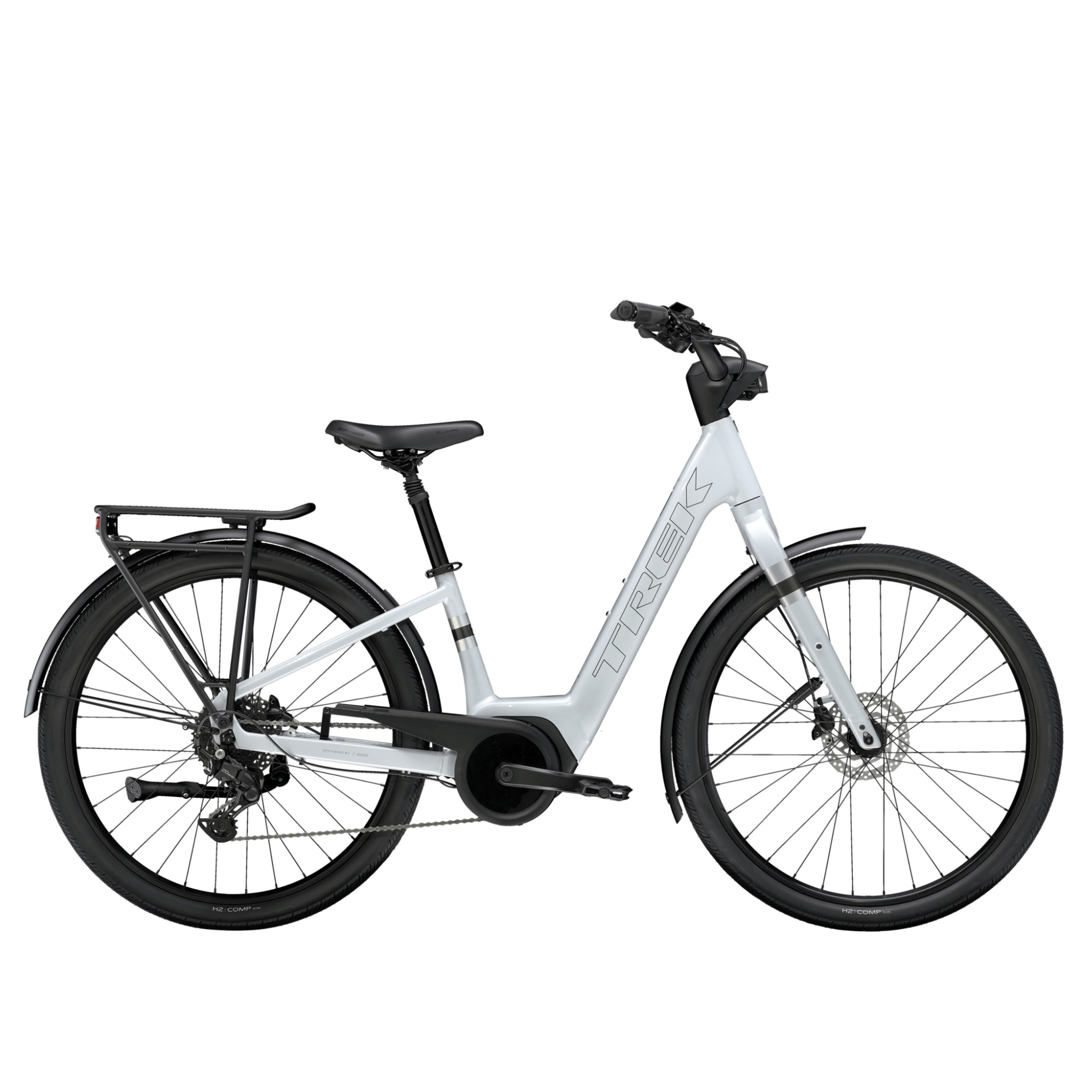 Trek Verve+ 2 Lowstep Gen 3 Plasma Grey Pearl / S Bikes - eBikes - Commuter