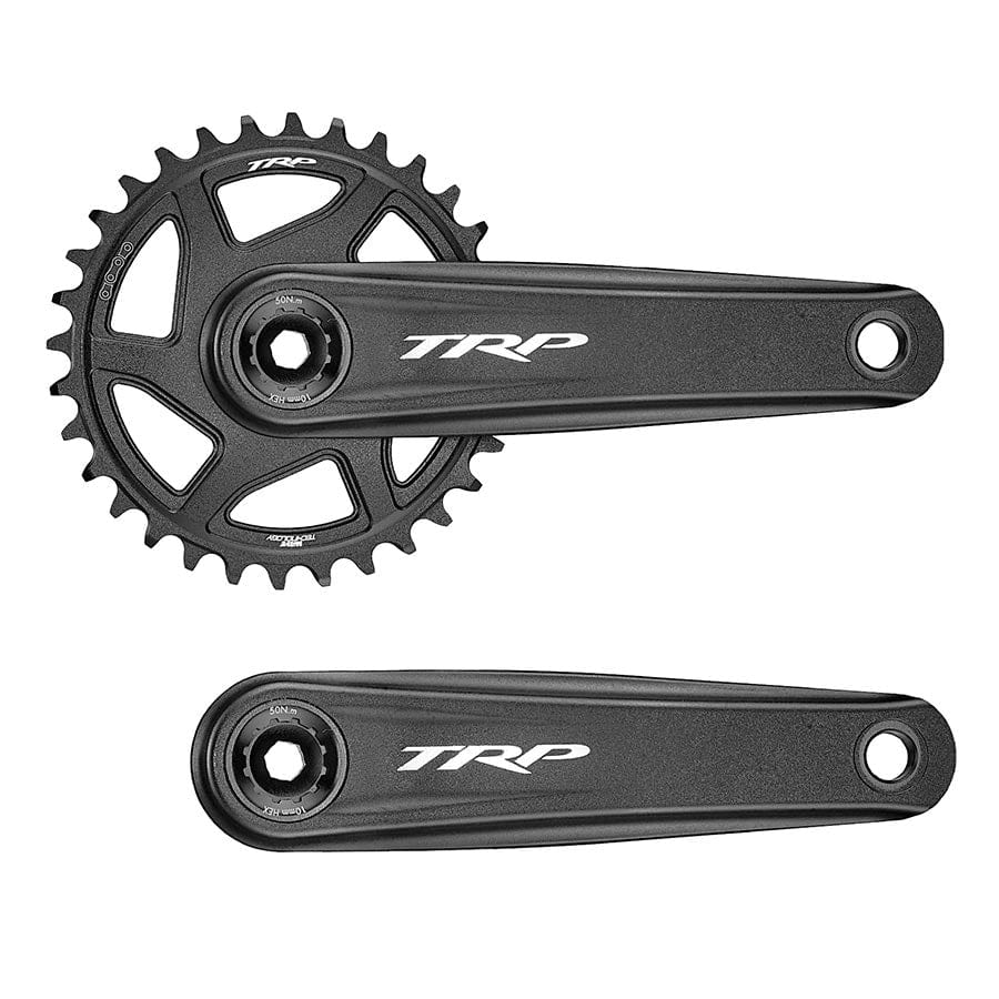 TRP EVO Aluminum Crank 65mm, Black, MTB/Boost MTB Cranksets