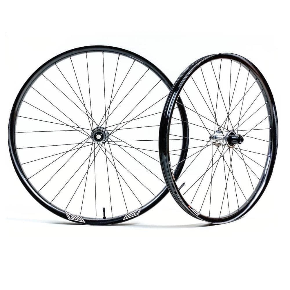 We Are One Composites Revive Wheelset, 29", I9 1/1, Sapim Race, Black, Road Classic (100x12/142x12) / Shimano HG / Centerlock Parts - Wheels - Mountain