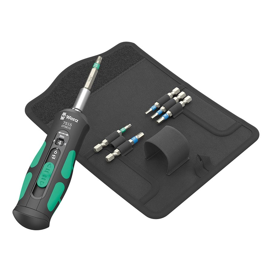 Wera 7515/7  Safe-Torque Speed Kit Wera, 7515/7  Safe-Torque Speed Kit, Torque Wrench, : 1/4'' Hex, : Nm, : 2.5,3,4,5mm Hex, T10, T25, Set General / Shop Tools