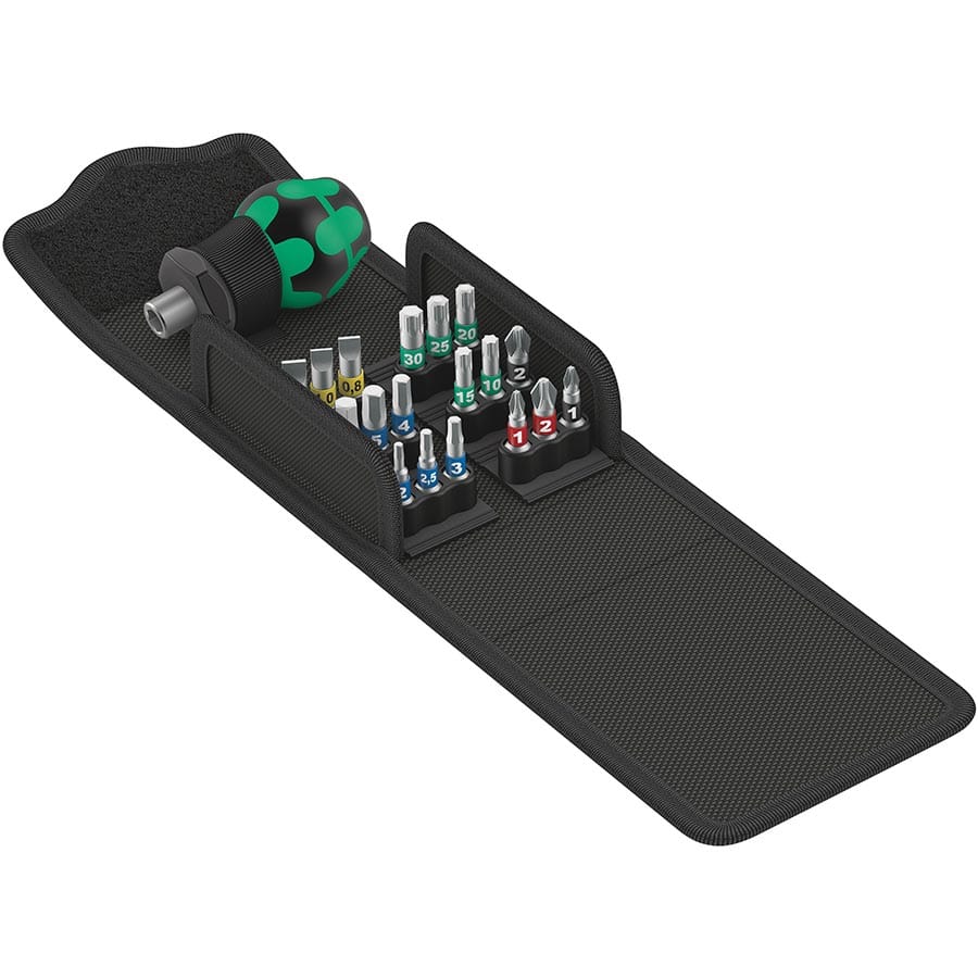 Wera Kraftform Kompakt Stubby 1 Wera, Kraftform Kompakt Stubby 1, Screwdriver, 1/4'' Bits anb Pouch included General / Shop Tools