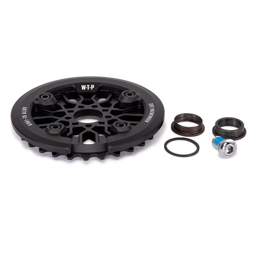 WeThePeople Pathfinder Guard Combo We The People, Pathfinder Guard Combo, Chainring, Teeth: 28, 6061-T6 Aluminum, Black, Set BMX Chainrings