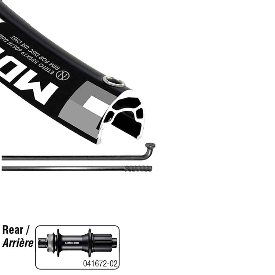 Wheel Shop Alex MD19 - Shimano MT400/M4050 29&#039;&#039; Wheel Shop, Alex MD19/ Shimano FH-MT400 29'', Wheel, Rear, 29'' / 622, Holes: 32, 12mm TA, 142mm, Disc Center Lock, Shimano HG Wheels