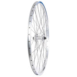 Wheel Shop Double Wall - 26" - Alex DM18 Silver/Stainless Silver Shimano HB-M475, Wheel, Front, 26'' / 559, Holes: 36, QR, 100mm, Rim and Disc IS 6-bolt / 26 Wheels