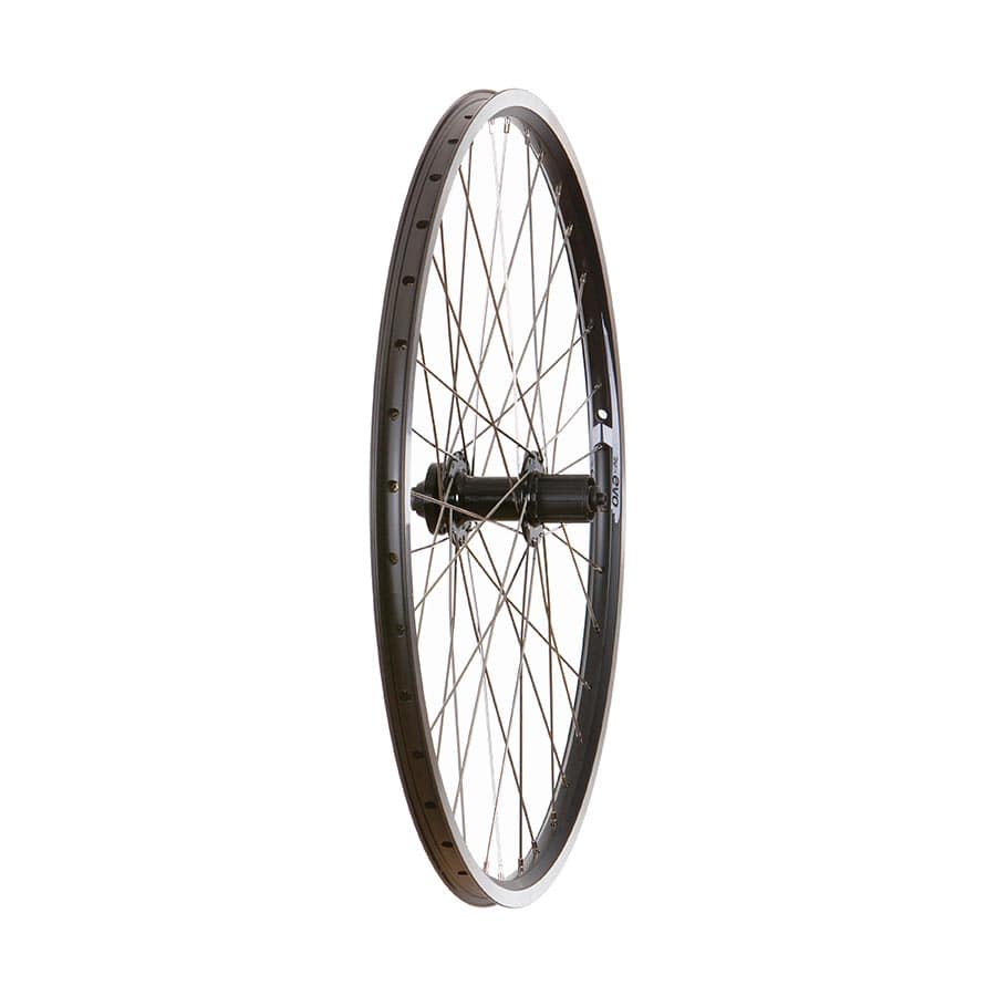 Wheel Shop, Evo E-Tour 19 Black/ Formula FM-31-QR, Wheel, Rear, 26'' / 559, Holes: 36, QR, 135mm, Rim, Freewheel DC-22, Wheel, Rear, 26'' / 559, Holes: 36, QR, 135mm, Rim and Disc IS 6-bolt, Shimano HG Parts - Wheels