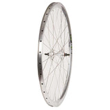 Wheel Shop Road/Track - 700C - Evo Tour 19 Aero Silver/Stainless 1, Wheel, Rear, 700C / 622, Holes: 32, Bolt-on, 120mm, Rim, Fixed/Freewheel / 700 Wheels