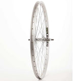 Wheel Shop Single Wall - 24&#039;&#039; - Evo Tour 20 Silver Wheel Shop, Evo Tour 20 Silver/ Formula FM-31, Wheel, Rear, 24'' / 507, Holes: 36, Bolt-on, 135mm, Rim, Freewheel Wheels