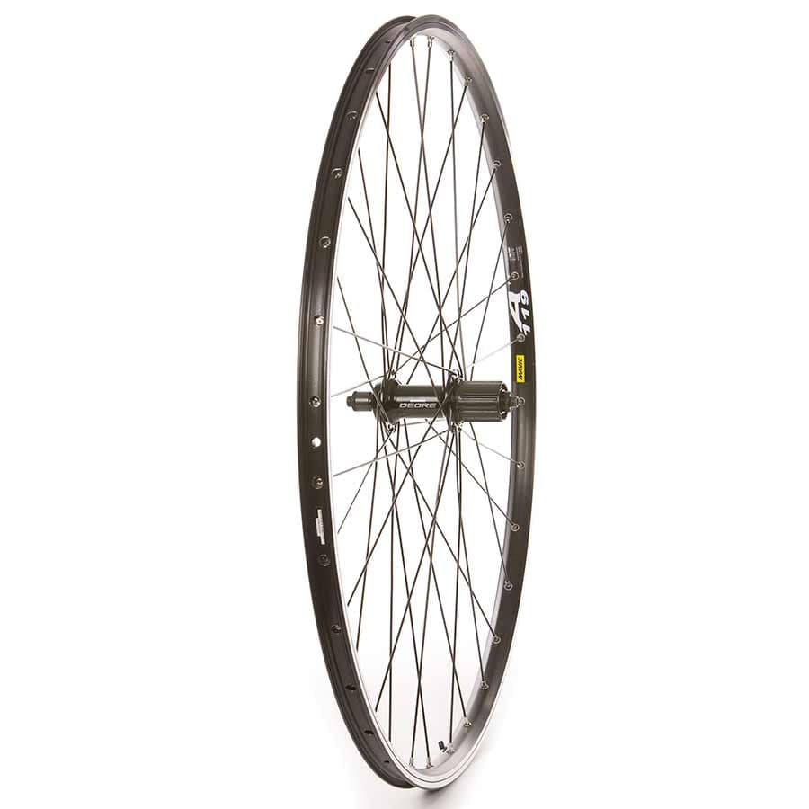 Wheel Shop Touring - 700C - Mavic A119 Black/Sapim Leader Black / Shimano Deore FH-T610, Wheel, Rear, 700C / 622, Holes: 32, QR, 135mm, Rim, Shimano HG / 700 Wheels