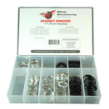 Wheels Manufacturing Aluminum Spacer 1.5mm/2.5mm/5mm/7.5mm/10mm, Aluminum, 105pcs Headset Spacers