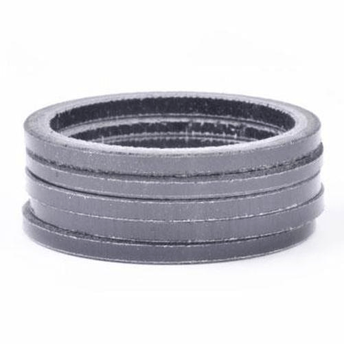 Wheels Manufacturing Gloss Carbon Spacer 5 Unit Bag 2.5mm Parts - Headsets