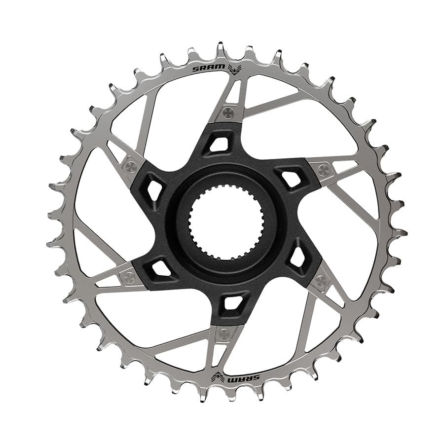 Wheels Manufacturing Shimano DM T-Type Outboard, Chainring, Teeth: 30, Speed: 12, BCD: Direct Mount Shimano, Single, 7075 Aluminum, Black Chainrings
