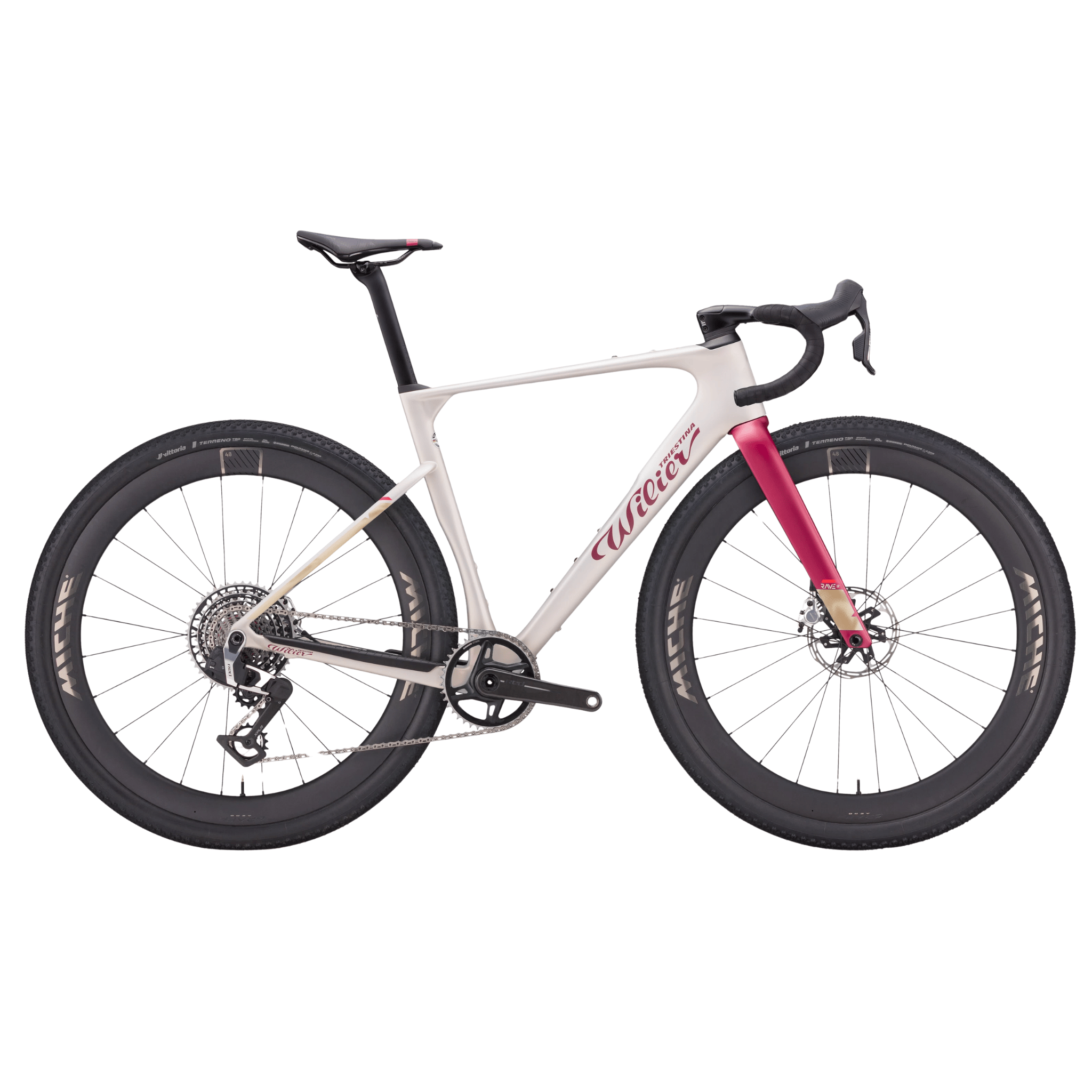 Wilier Rave SLR ID2 GRX Di2 w/Miche Graff All-Road Byte Cream / XS Bikes - Gravel