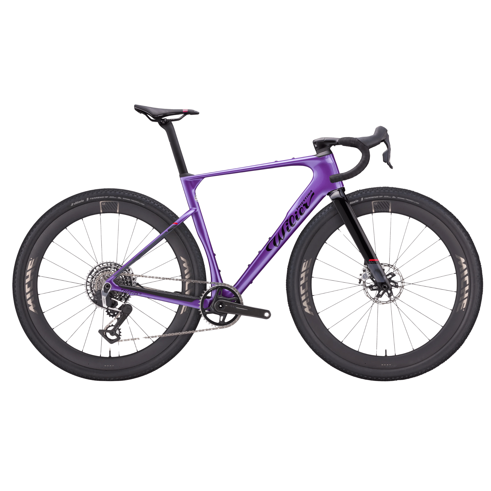 Wilier Rave SLR ID2 GRX Di2 w/Miche Graff All-Road Neon Purple / XS Bikes - Gravel
