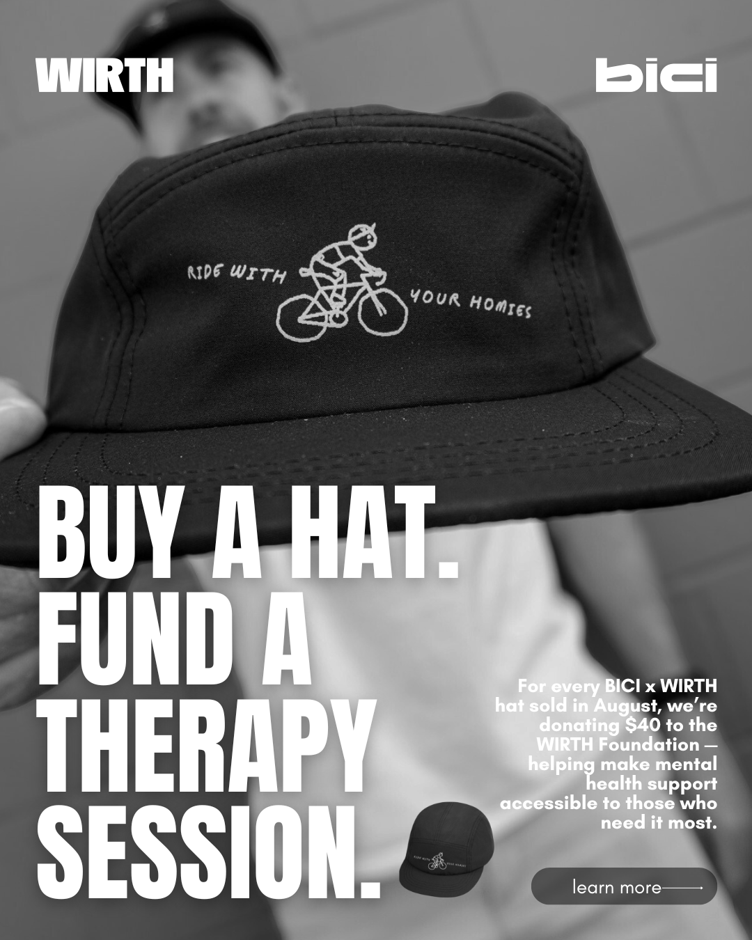 WIRTH Bici Ride With Your Homies Hat Apparel - Clothing - Casual Hats