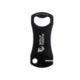 Wolf Tooth Components Bottle Opener With Rotor Truing Tool Black Accessories - Tools - Disc Brake Tools