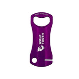 Wolf Tooth Components Bottle Opener With Rotor Truing Tool Purple Accessories - Tools - Disc Brake Tools