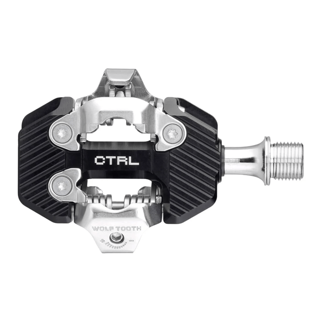 Wolf Tooth Components CTRL Trail Clipless Pedals Black Parts - Pedals - Mountain - Clipless