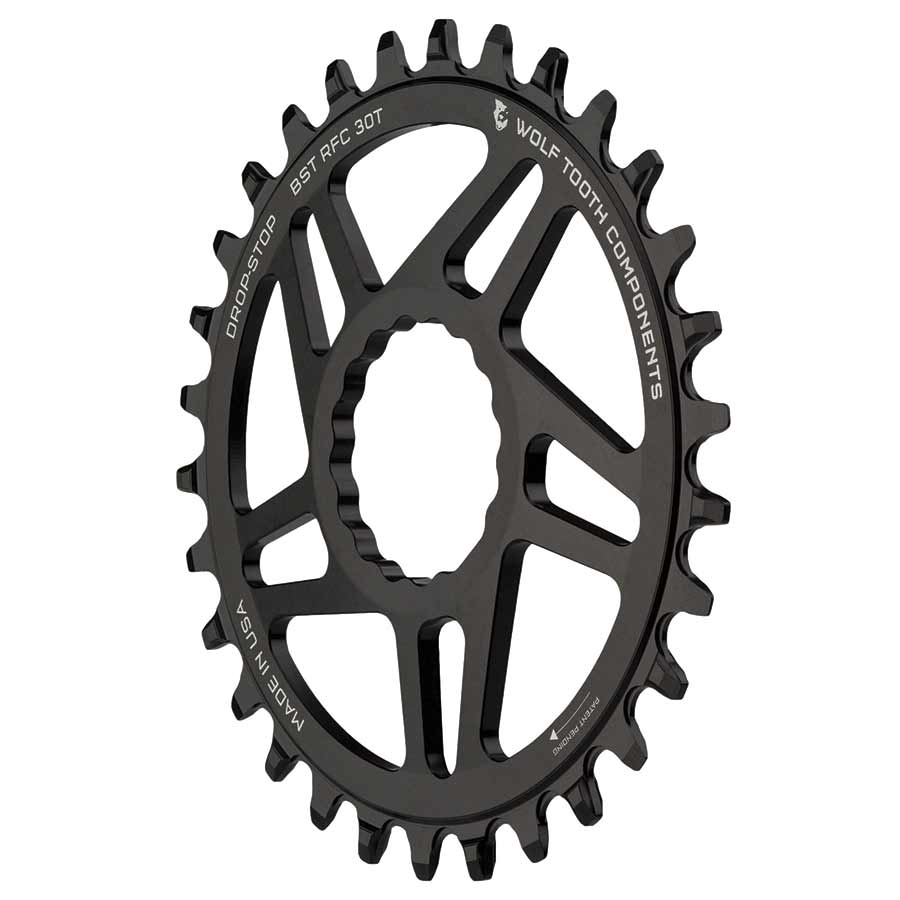 Wolf Tooth Components Direct Mount Race Face Boost 34, Speed: 12, BCD: Direct Mount, Single, Aluminum, Black Chainrings