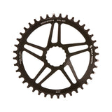 Wolf Tooth Components Easton Cinch DM 40, Speed: 10-12, BCD: Direct Mount, Front, 7075-T6 Aluminum, Black Chainrings