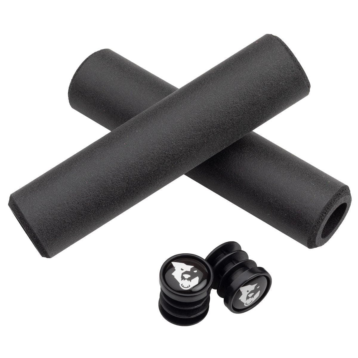 Wolf Tooth Components Fat Paw Grips Black Parts - Handlebar Grips