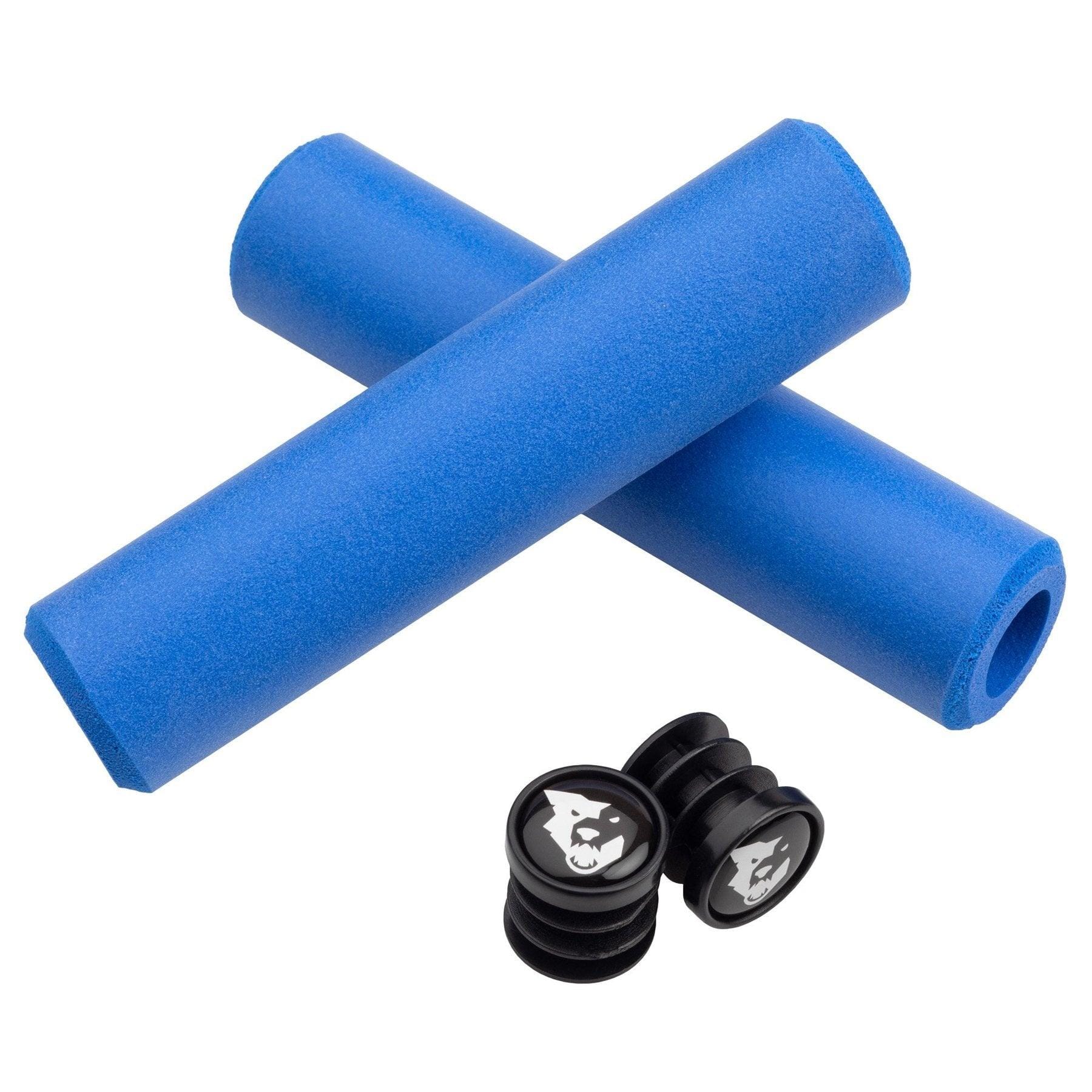 Wolf Tooth Components Fat Paw Grips Blue Parts - Handlebar Grips