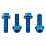 Wolf Tooth Components Water Bottle Cage Bolts Blue Accessories - Bottle Cages