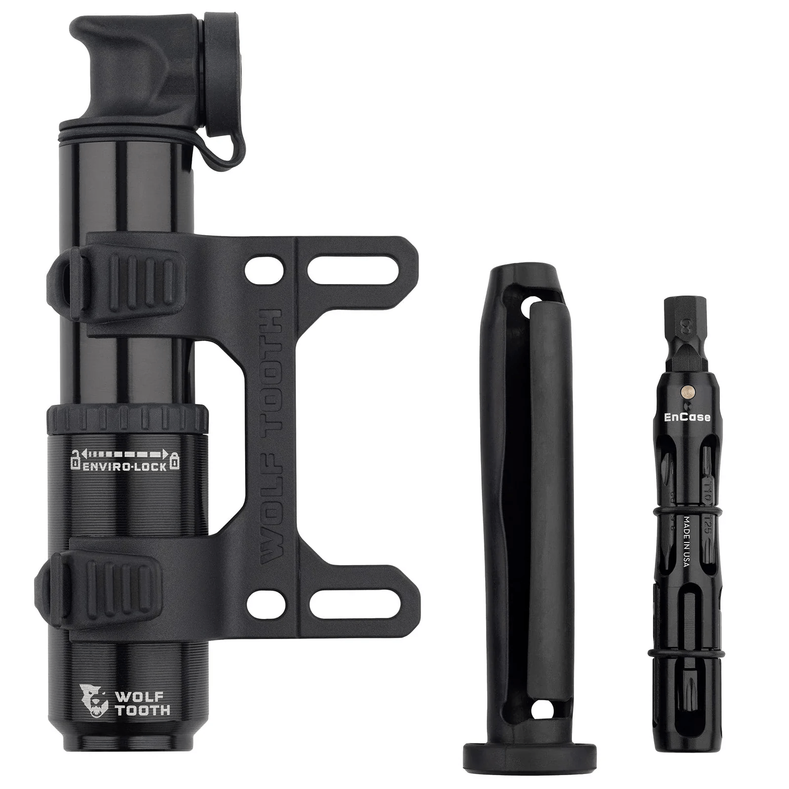 Wolf Tooth EnCase Pump 40cc w/ Hex Bit Wrench Multi-Tool Accessories - Pumps