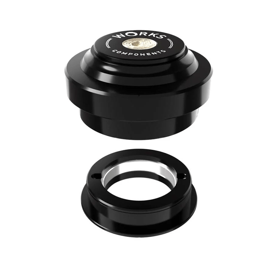 Works Components 1.0 EC44-ZS44 Angleset-1 1/8", 1.0°, 100-109mm, EC44/28.6 | ZS44/30, ZS, External threadless, Complete, Black Parts - Headsets