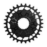 Works Components GEO SRAM GXP Direct Mount himano, Chainring, Teeth: 30, Speed: 12, BCD: Direct Mount Shimano, Front, 7075-T6 Aluminum, Black Chainrings