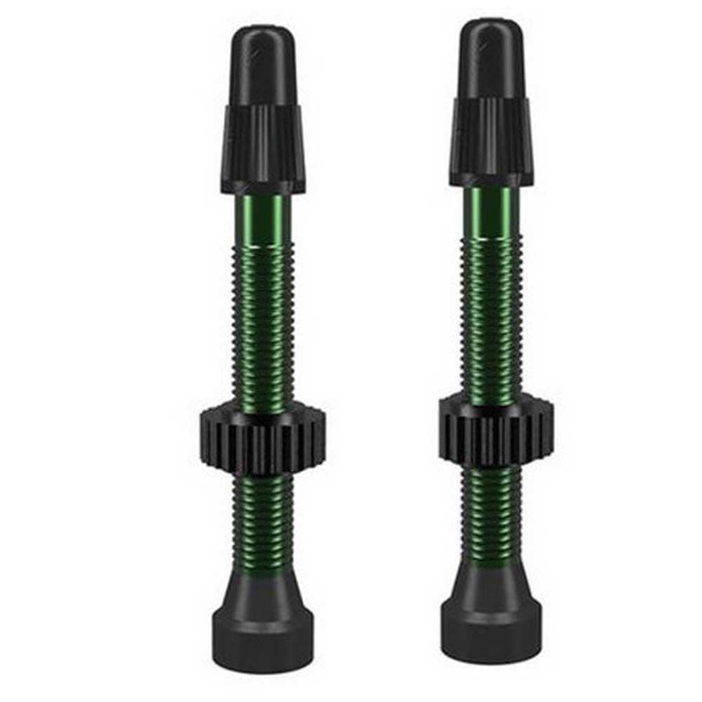 WTB Aluminum TCS Tubeless Valves Pair Green / 34mm Parts - Valves