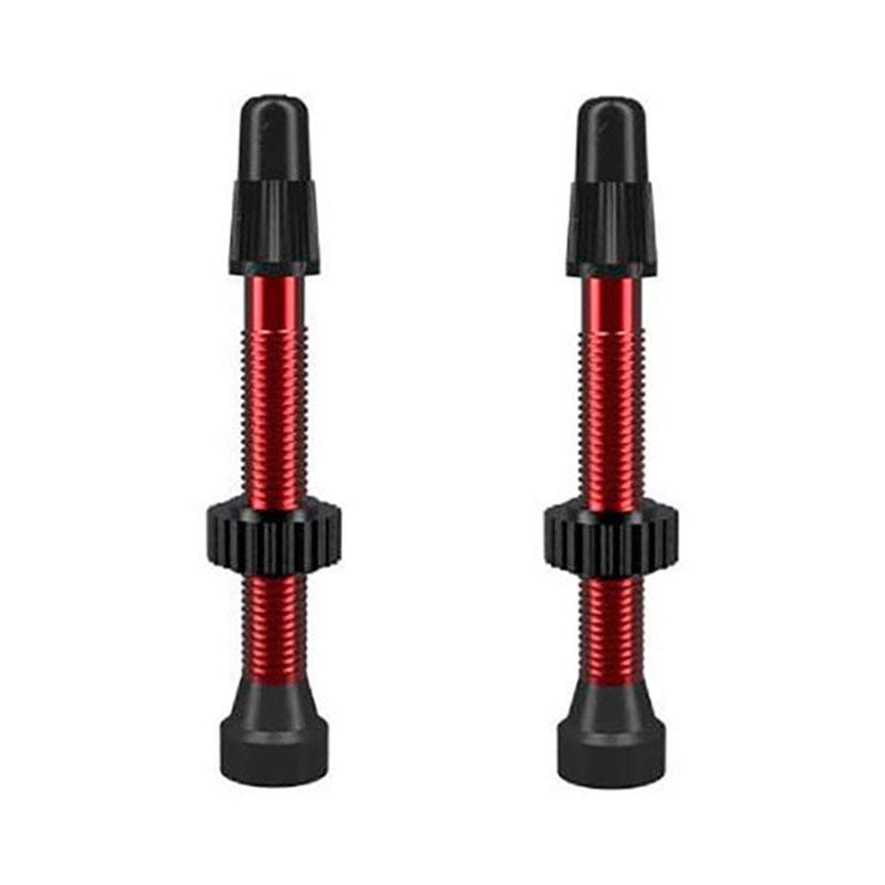 WTB Aluminum TCS Tubeless Valves Pair Red / 34mm Parts - Valves